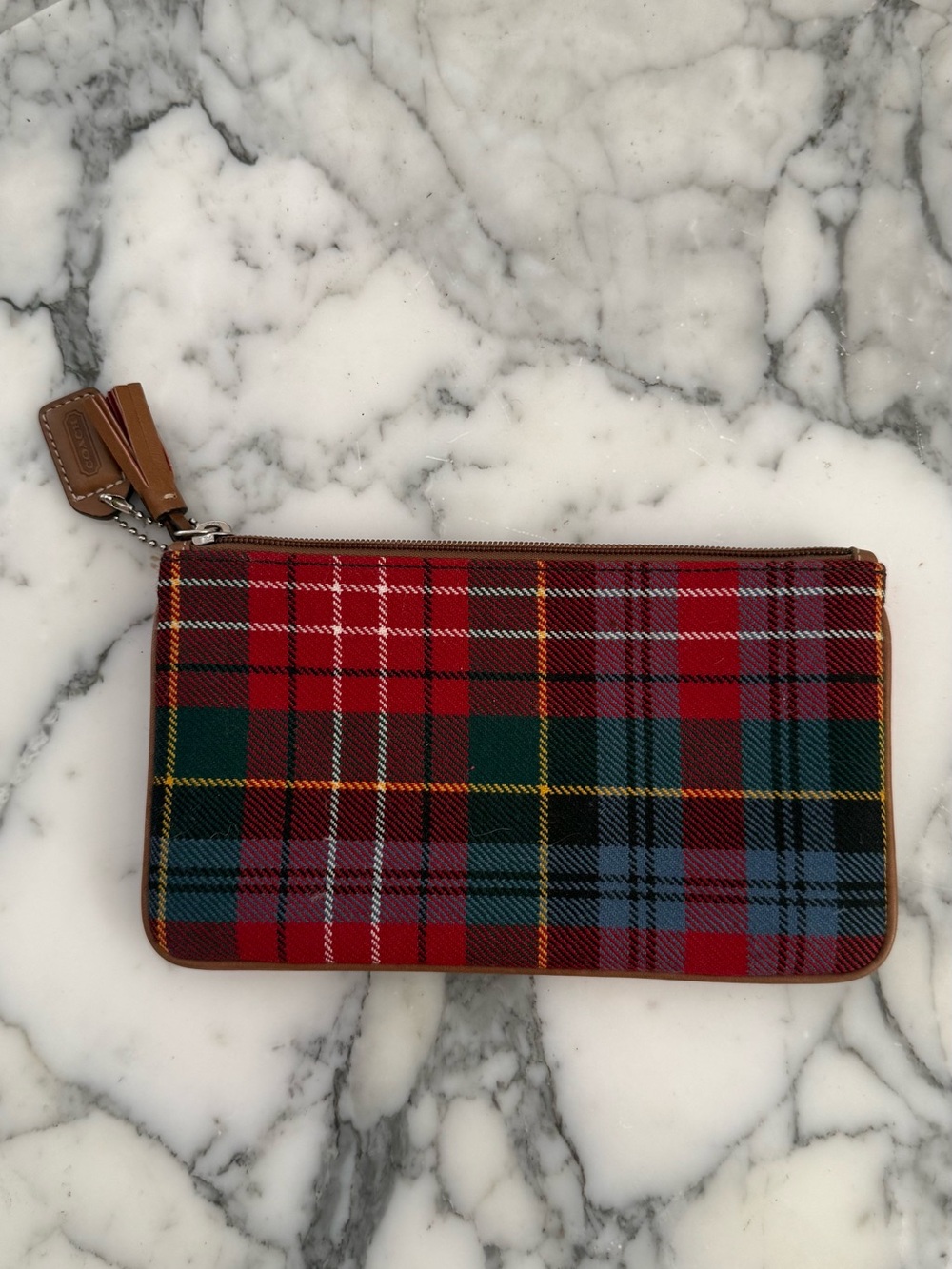 Coach Vintage Tartan Wristlet - Picture 3 of 4
